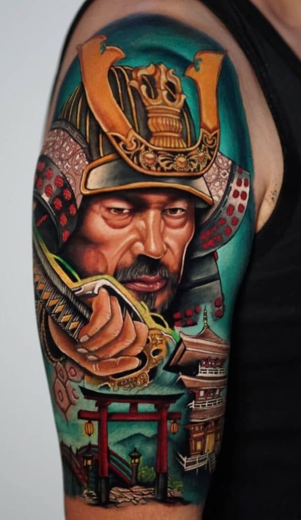 Samurai Tattoo Sleeve