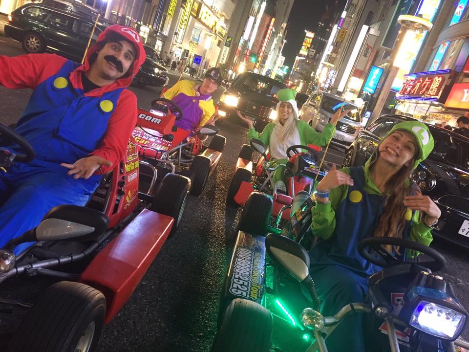 mario kart in tokyo japan