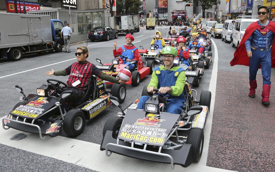 mario kart in tokyo japan