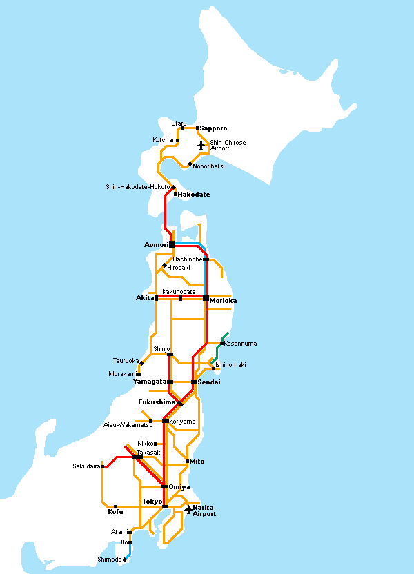 tokyo to hokkaido