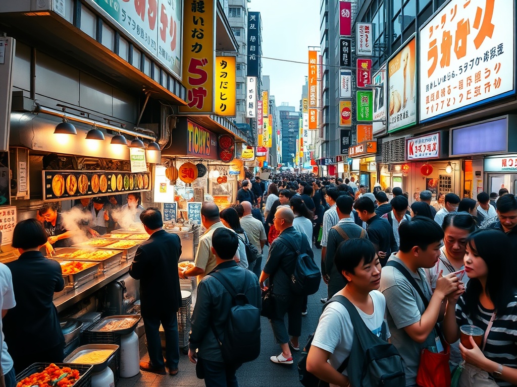 Sizzling Street Eats: Shibuya's Fast Food Phenomenon